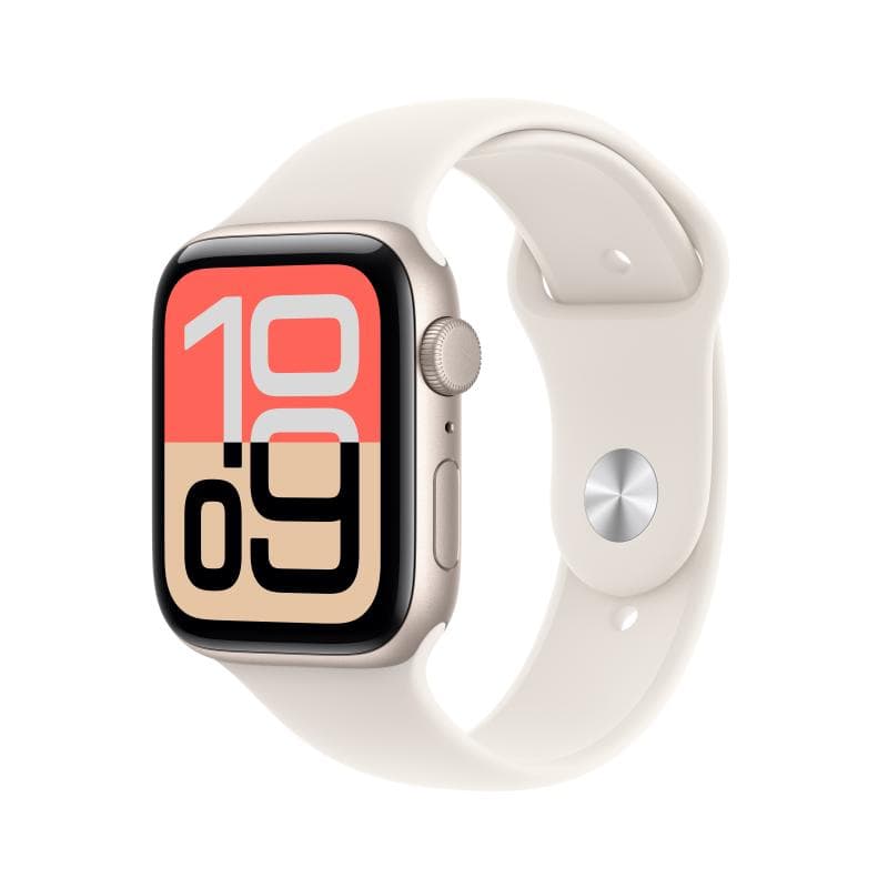 Apple Watch SE 3 GPS 44mm Starlight Aluminium Case with Starlight Sport Band
