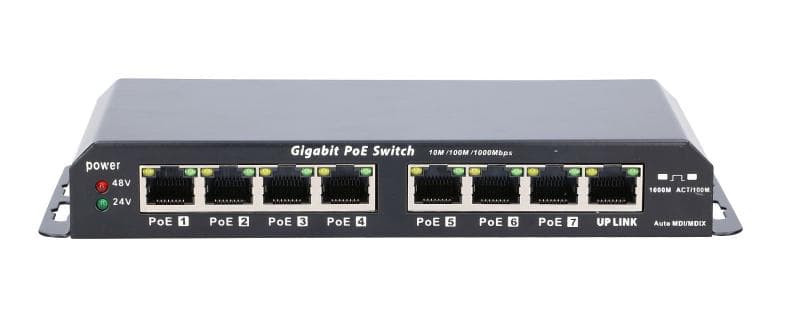 Extralink KRATOS  PoE Switch  7x Gigabit PoE 1x