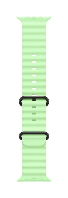 Apple Watch 49mm Neon Green Ocean Band - Black Titanium Finish