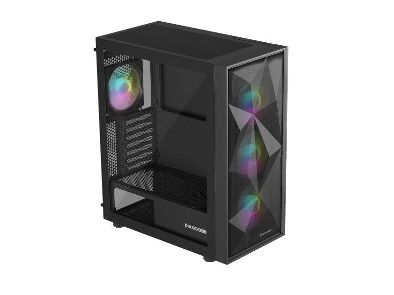 Carcasa GENESIS Diaxid 605 ARGB, Mid Tower, Black
