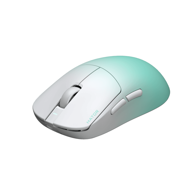 Mouse wireless Hator Quasar 3 ULTIMA 8K wireless white-mint gradient