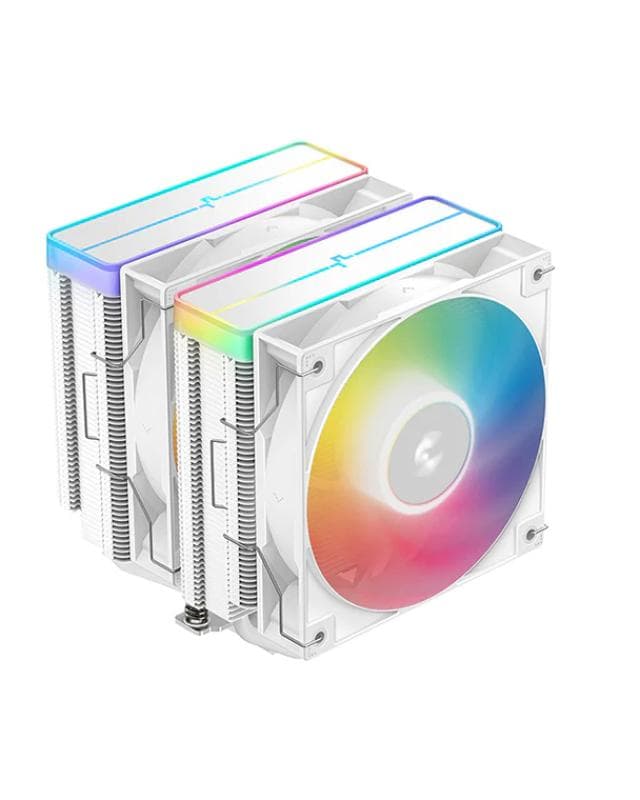 Cooler Procesor DEEPCOOL AG620 ARGB V2 ALB, marime heatsink 161x136x129mm,