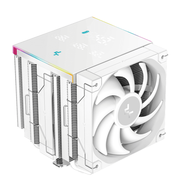 Cooler Procesor DEEPCOOL AK620 DIGITAL PRO ALB, marime heatsink 127x110x157mm,