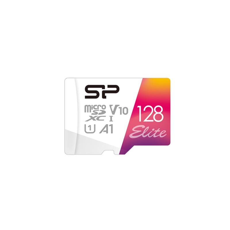 Silicon Power Elite. Capacity: 128 GB, Flash card type: MicroSDXC,