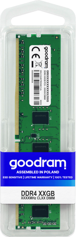 Memorie RAM Goodram GR3200D464L22/16G, 16GB DDR4, 3200MHz, CL22