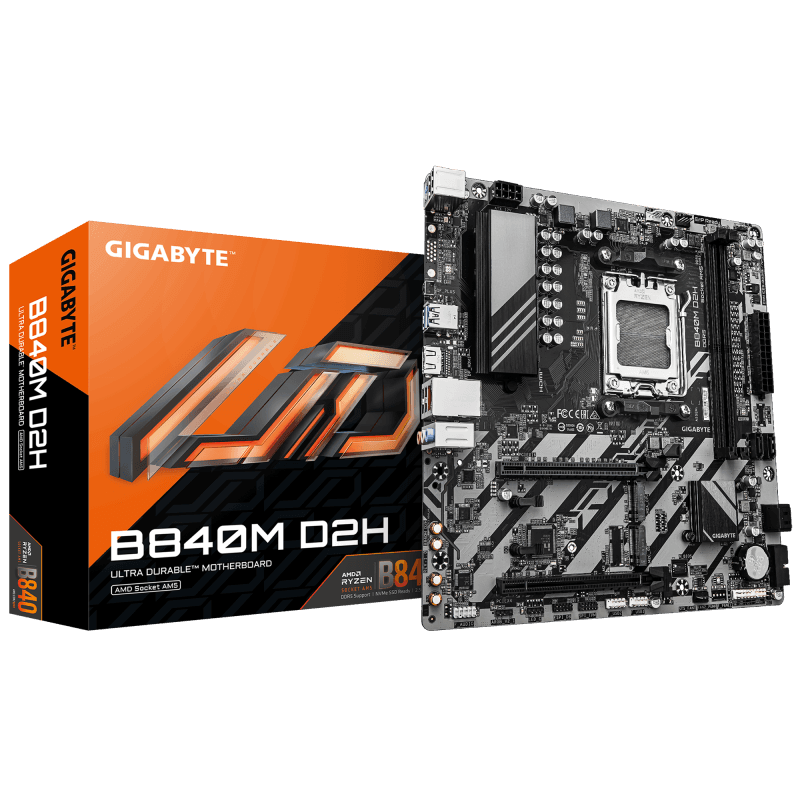 Placa de baza Gigabyte B840M D2H, Socket AM5, DDR5, Micro-ATX