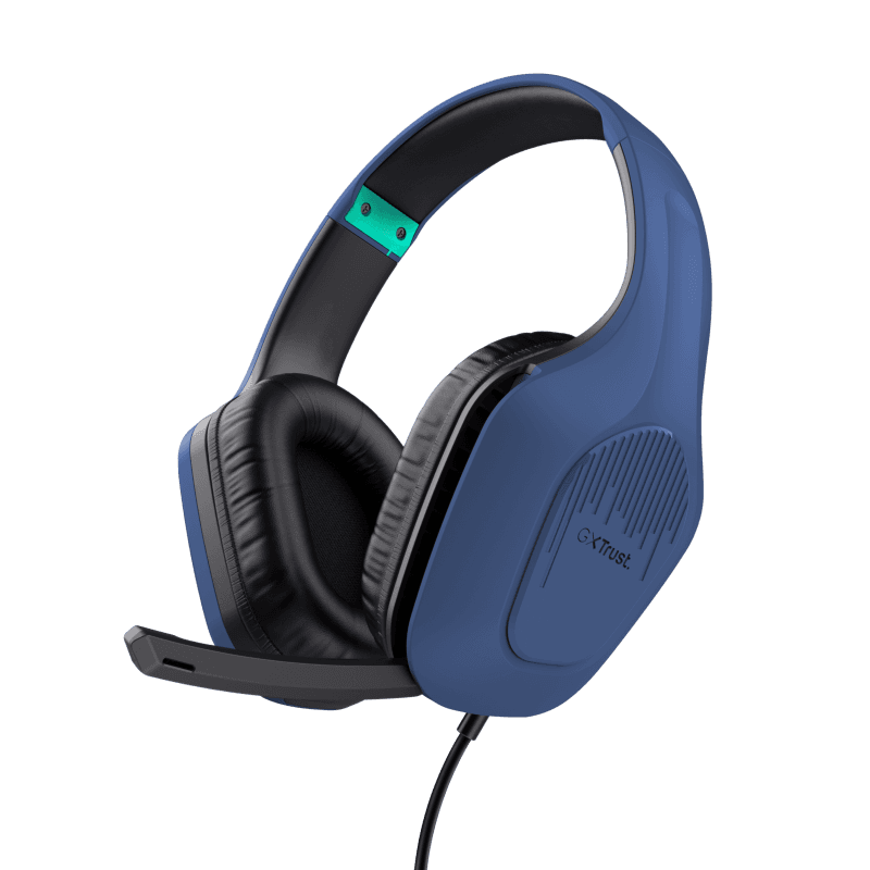 Casti Gaming Head-band Trust GXT 415B Zirox, Wired, Albastru