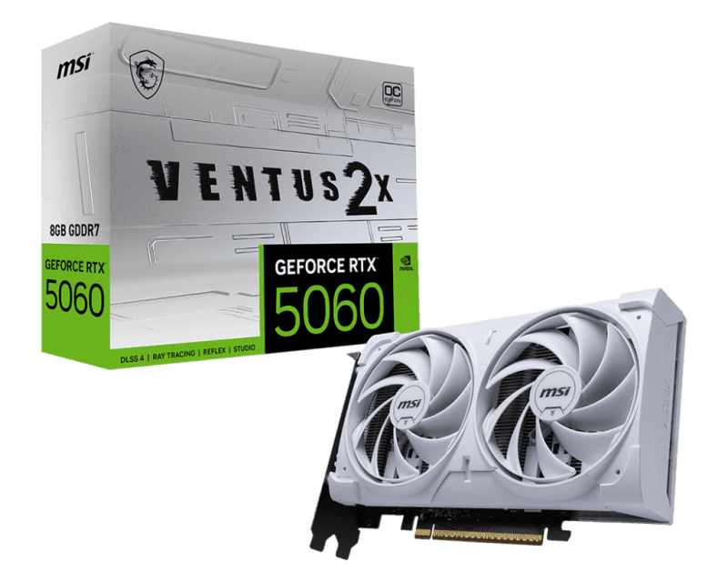 Placa video MSI GeForce RTX 5060, 8GB GDDR7, PCI Express