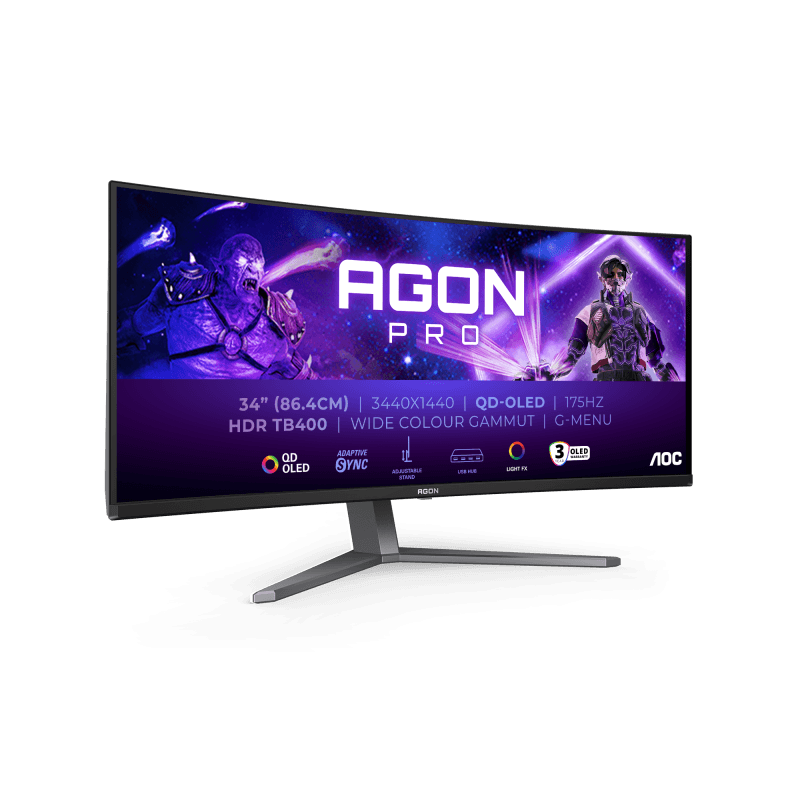 Monitor Aoc 34" AG346UCD, Curvature: 1800R, Diagonal (inch): 34, Diagonal
