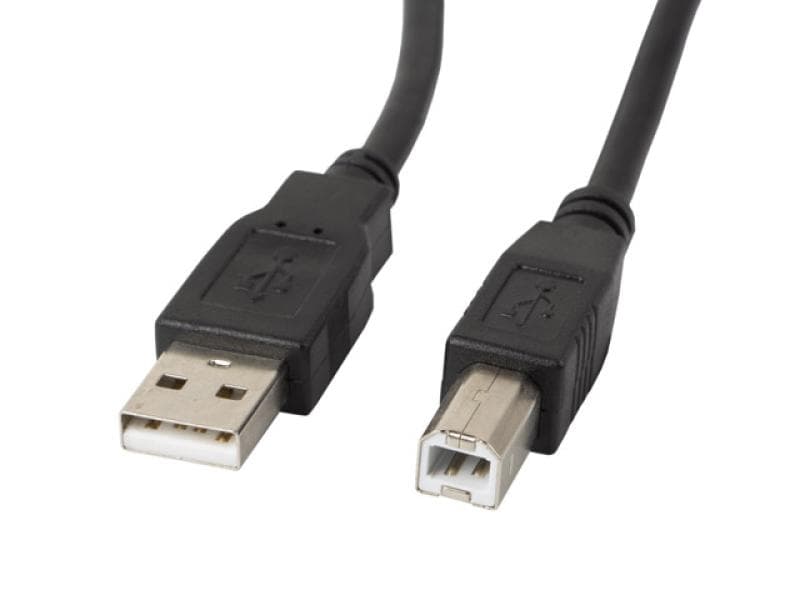 Cablu USB-A(M)  USB-B(M) 2.0 1,8 m negru cu ferită