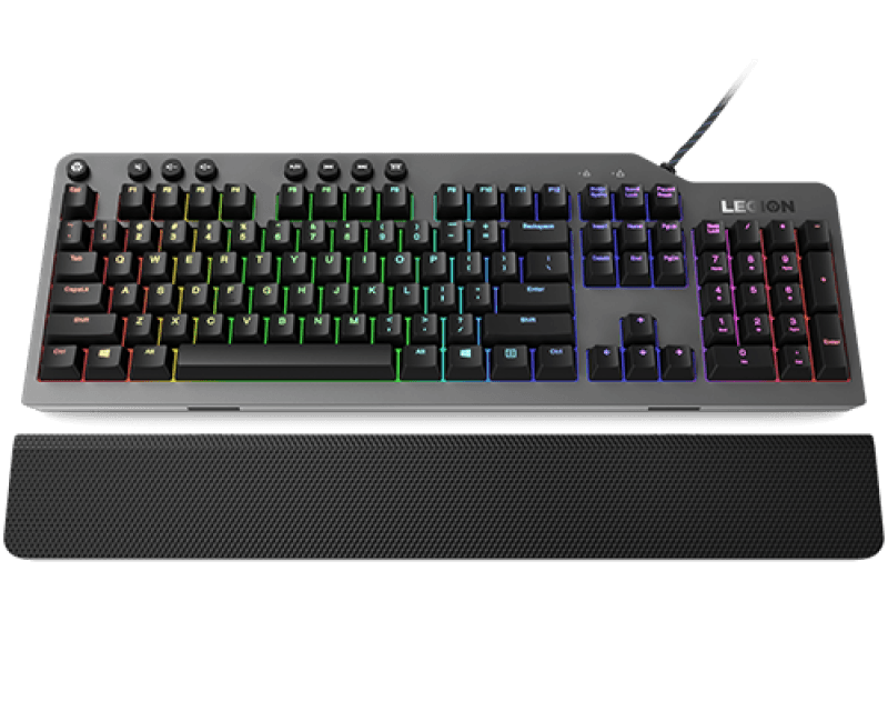 Tastatura gaming mecanica Lenovo Legion K500, iluminare RGB, switch Red,