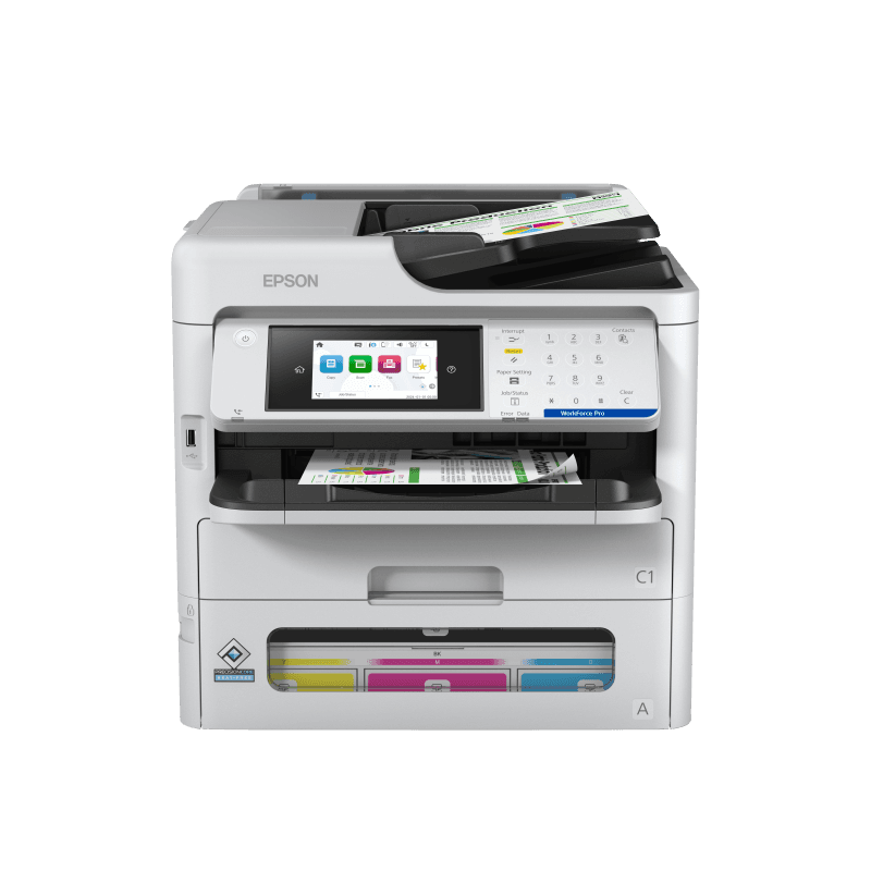 EPSON WF-PRO EM-C800RDWF A4 INKJET MFP, Viteza printare: 25ipm, Alimentare