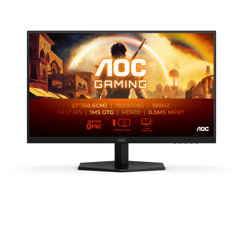 Monitor AOC 27" 27G42E, Diagonal (inch): 27, Diagonal (cm): 69,