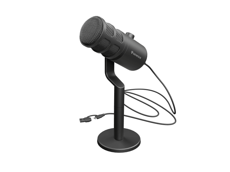 Microfon Genesis Radium 350D, tip Dynamic, model cardioid, suport fix,