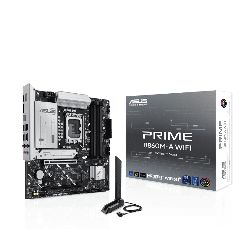 Placa de baza ASUS PRIME B860M-A WIFI, Socket 1851, DDR5,
