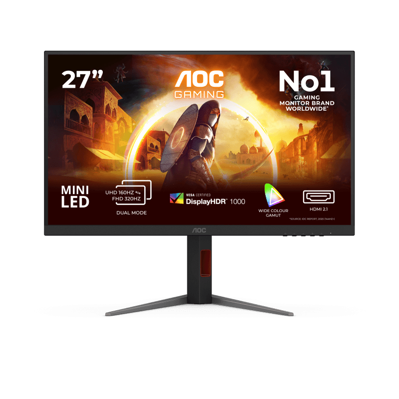 Monitor AOC 27" U27G4XM, Diagonal (inch): 27, Diagonal (cm): 68,