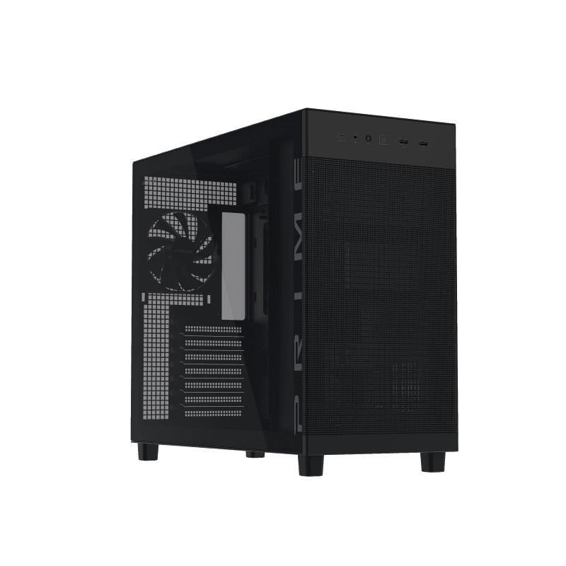 Carcasa ASUS PRIME AP303 TG, Mid Tower, Black