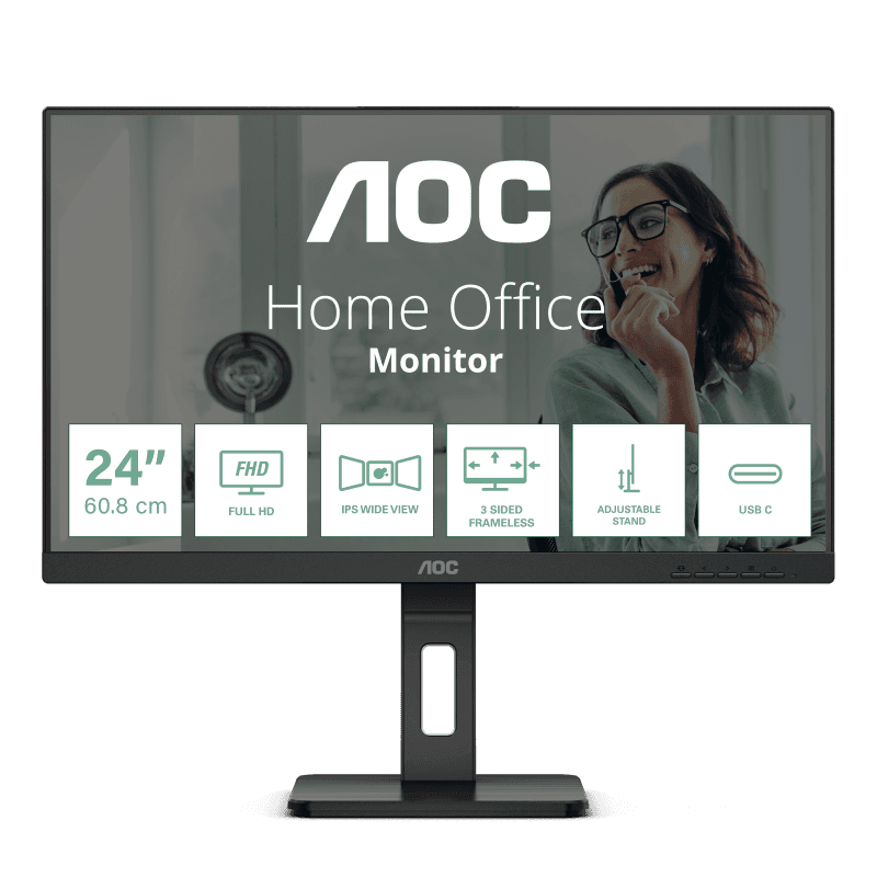Monitor AOC 23.8" 24P3CV, Diagonal (inch): 23.8, Diagonal (cm): 60.5,