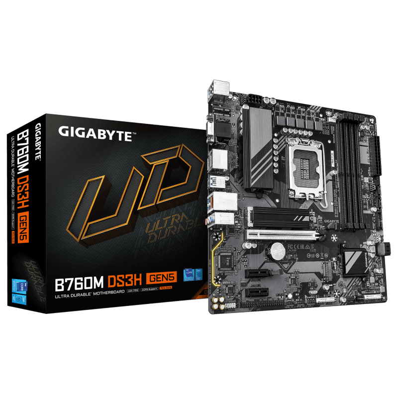 Placa de baza Gigabyte B760M DS3H GEN5, Socket 1700, DDR5,