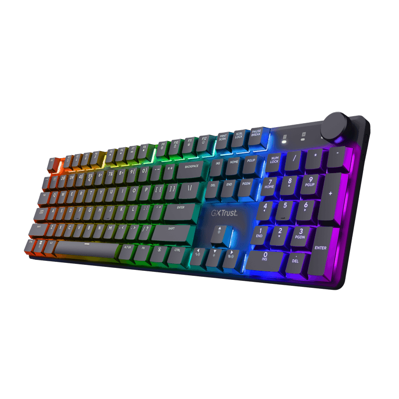 Tastatura gaming mecanica Trust GXT 868 Torix Premium wireless, 104