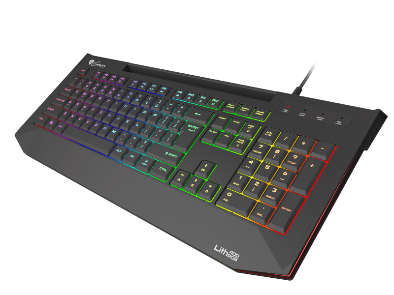 Tastatura gaming cu fir Genesis LITH 400, iluminare RGB, mecanism