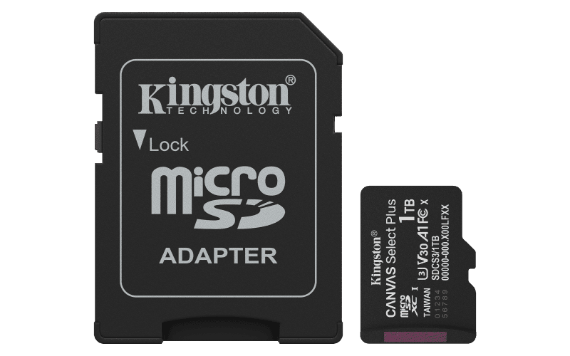 Card de Memorie MicroSDXC Kingston 1TB Canvas Select PlusCu Adaptor