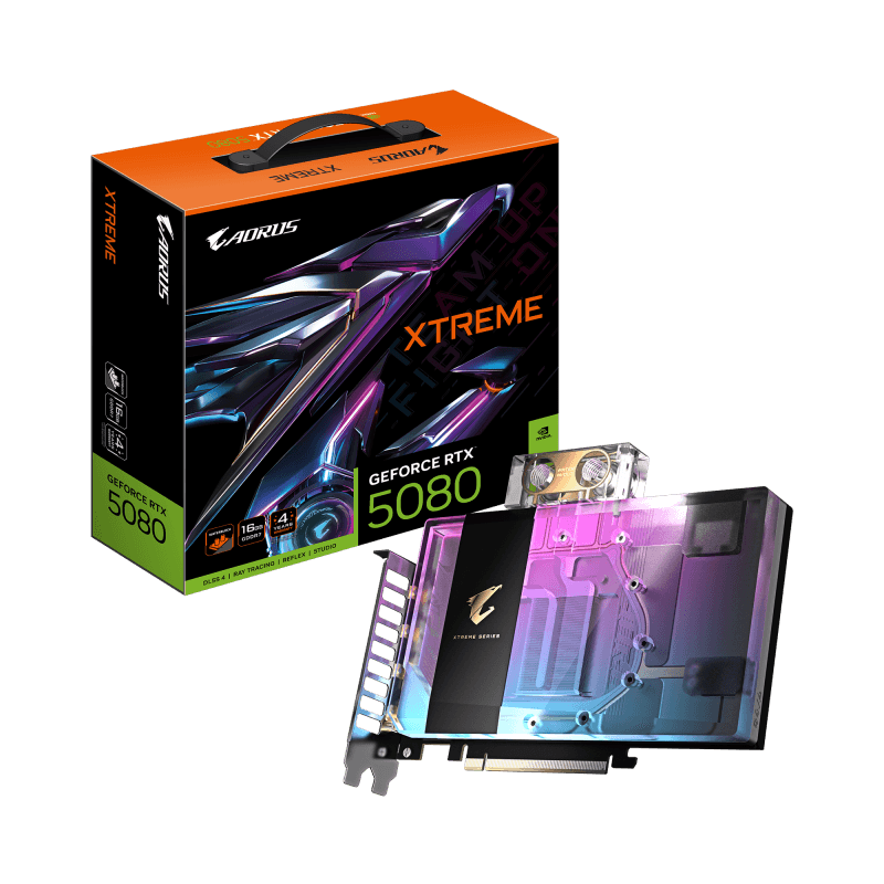 Placa video Gigabyte AORUS GeForce RTX 5080 XTREME WATERFORCE WB,