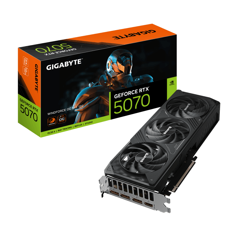 Placa video Gigabyte GEFORCE RTX 5070, 12GB GDDR7, PCI Express