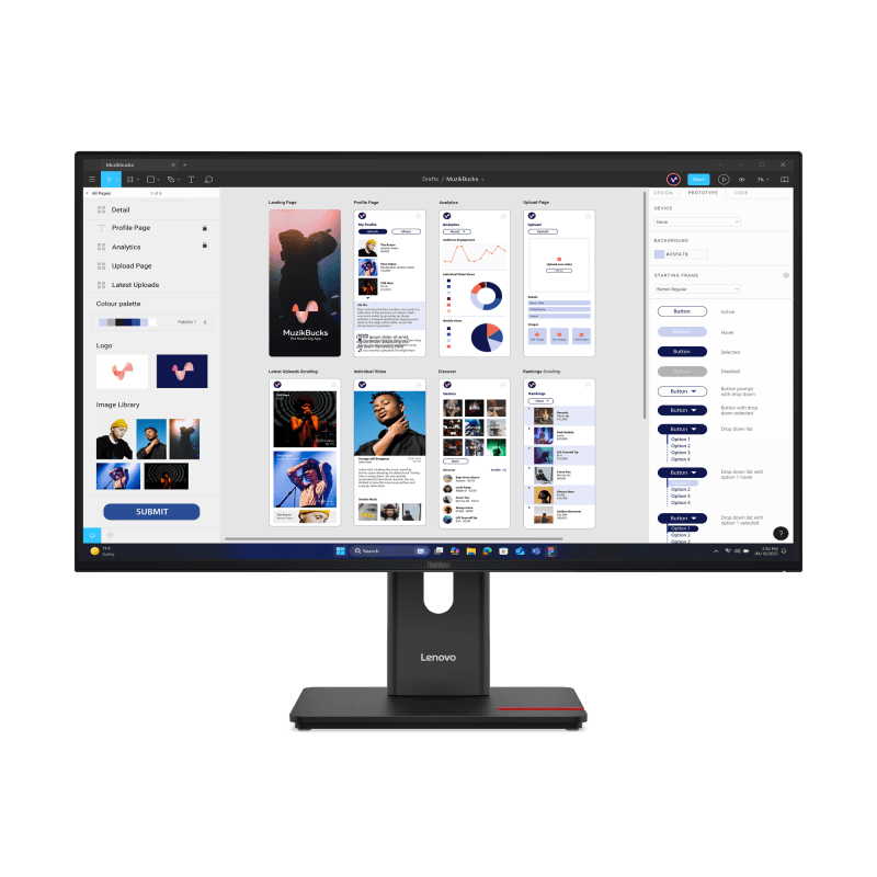 Lenovo ThinkVision T32UD-40. Display diagonal: 80 cm (31.5"), Display resolution: