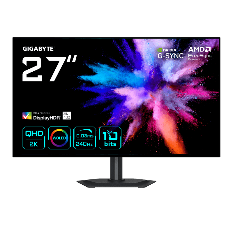 GIGABYTE GO27Q24G. Diagonala ecranului: 68,6 cm (27"), Rezoluția ecranului: 2560