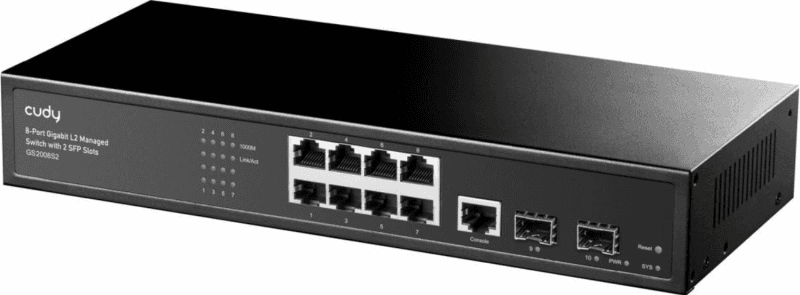 CUDY Switch Managed 8-Port Layer 2 10/100/1000M, 8x porturi Gigabit