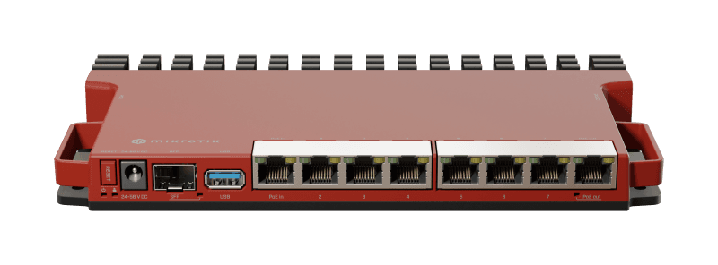 Router wireless Mikrotik L009UIGS-RM, porturi: 8x LAN1x SFP, porturi LAN/WLAN
