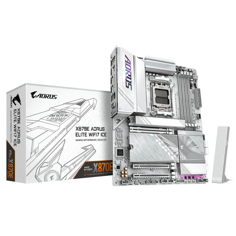 Placa de baza Gigabyte X870E AORUS ELITE WIFI7 ICE, Socket