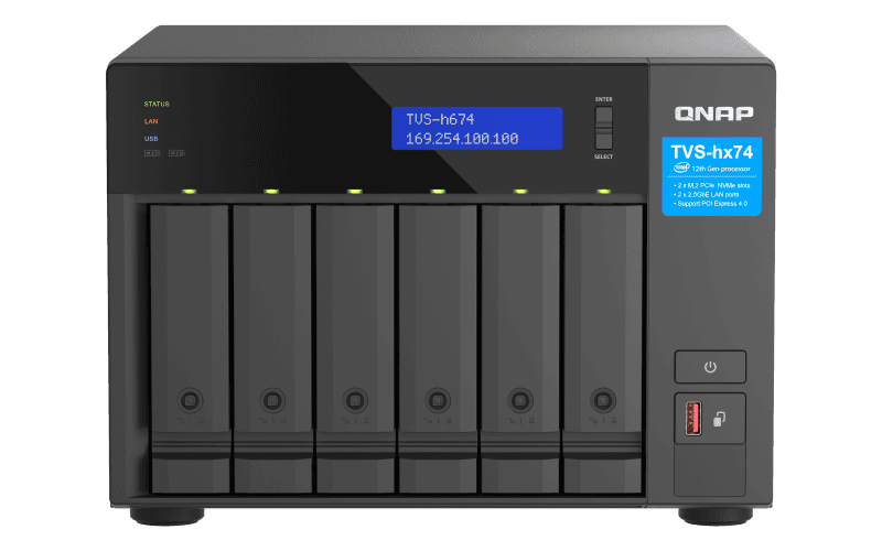 NAS QNAP H674 6-Bay, CPU Intel Core i5-12400 6-core 12-thread