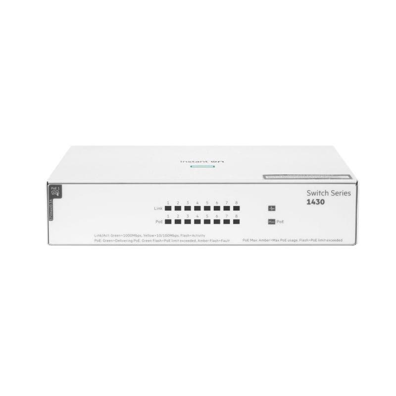HPE Networking Instant On Switch 8p Gigabit CL4 PoE 64W - 3