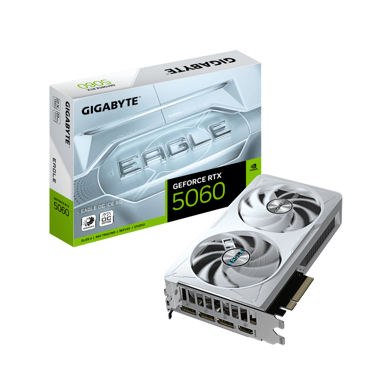 Placa video Gigabyte GEFORCE RTX 5060 EAGLE OC ICE, 8GB