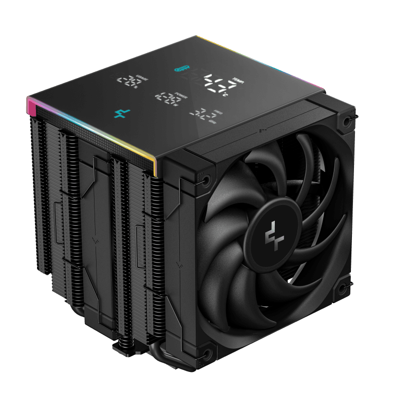 Cooler Procesor DEEPCOOL AK620 DIGITAL PRO NEGRU, marime heatsink 127x110x157mm,