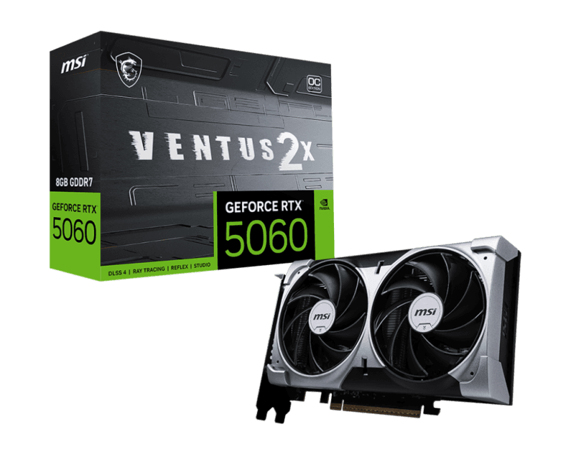 Placa video MSI GeForce RTX 5060, 8GB GDDR7, PCI Express