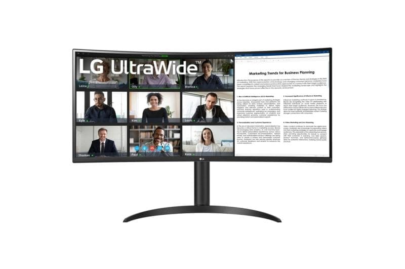Monitor LG 34" 34WR55QK-B.AEU, Curvature: 1800R, Diagonal (inch): 34, Diagonal
