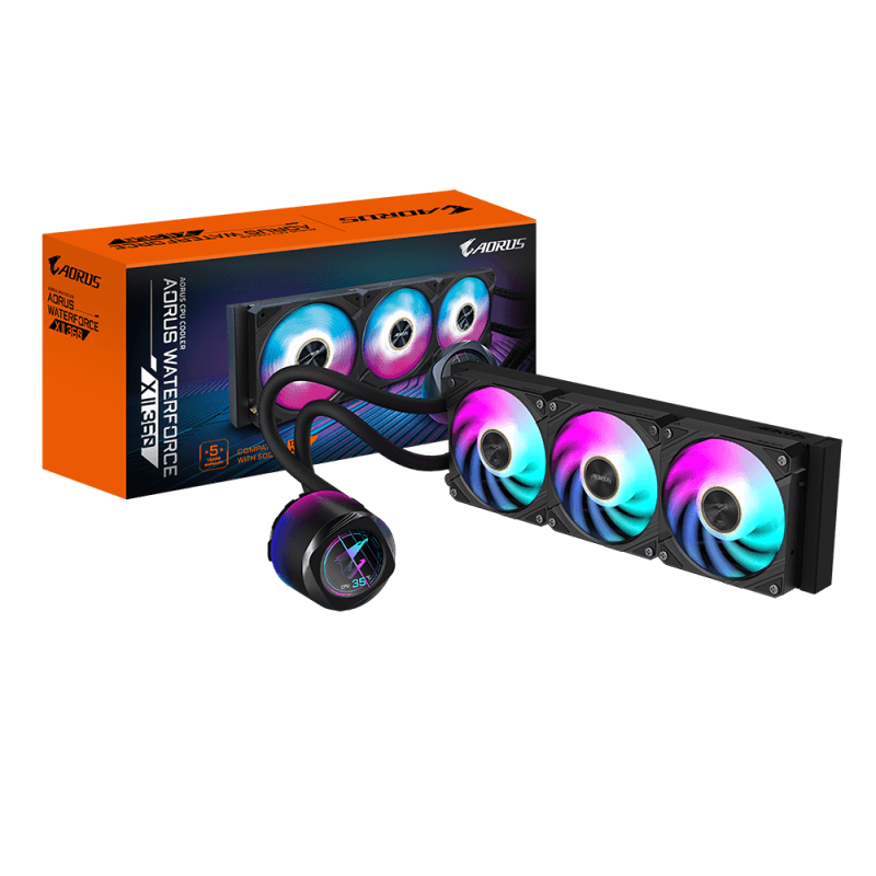Cooler Procesor GIGABYTE AORUS WATERFORCE X II 360, Lichid, 12
