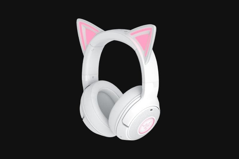 Casti Gaming Head-band Razer Kraken Kitty V2 BT, Wireless, Alb