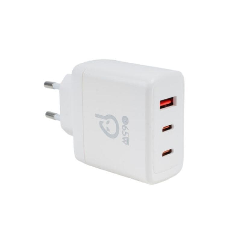 Incarcator retea SPACER, GaN, 2 x USB Type-C PD (max