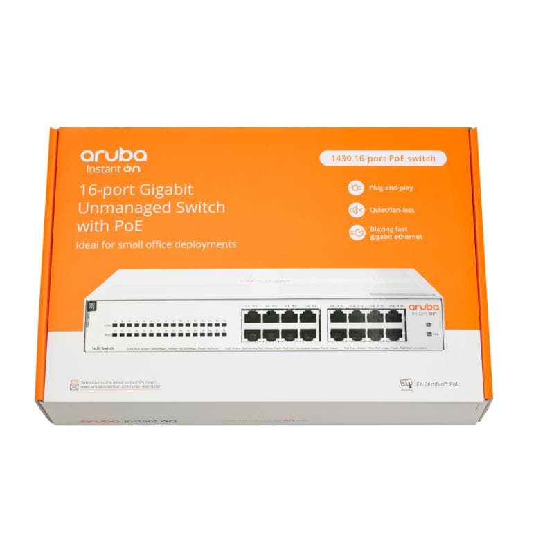 HPE Networking Instant On Switch 16p Gigabit CL4 PoE 124W - 6