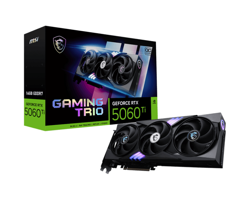 Placa video MSI GEFORCE RTX 5060 Ti, 16GB GDDR7, PCI