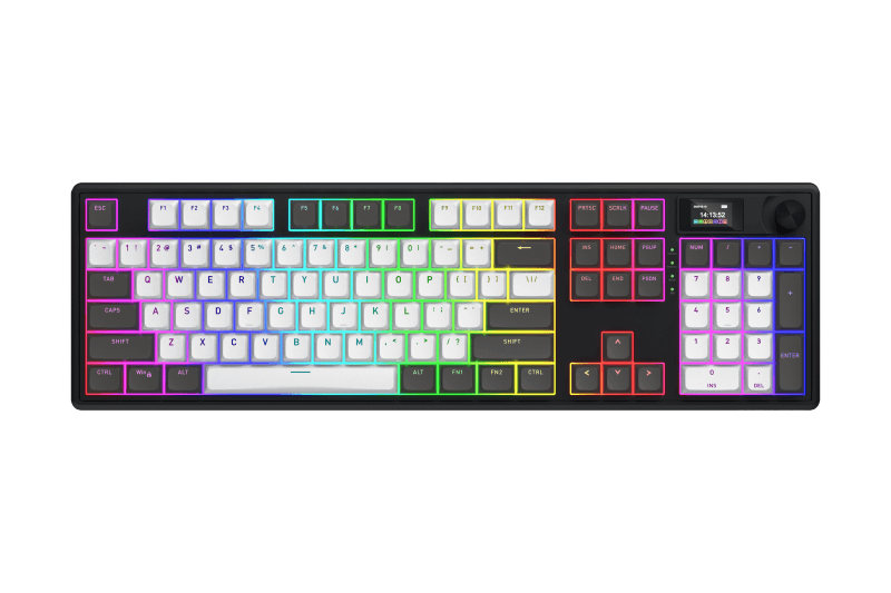 Tastatura wireless Hator Skyfall 100 Pro, interfata 2.4GHz, BT5.3, USB,
