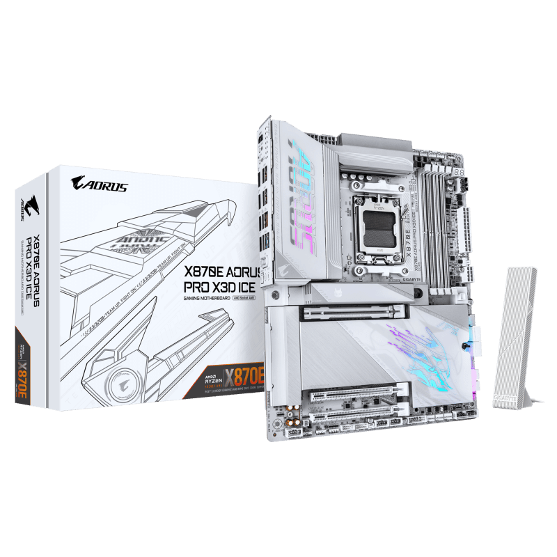 Placa de baza Gigabyte X870E AORUS PRO X3D ICE, Socket