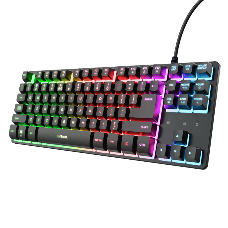 Tastatura Trust cu fir GXT833W Thado TKL, numar butoane 87,