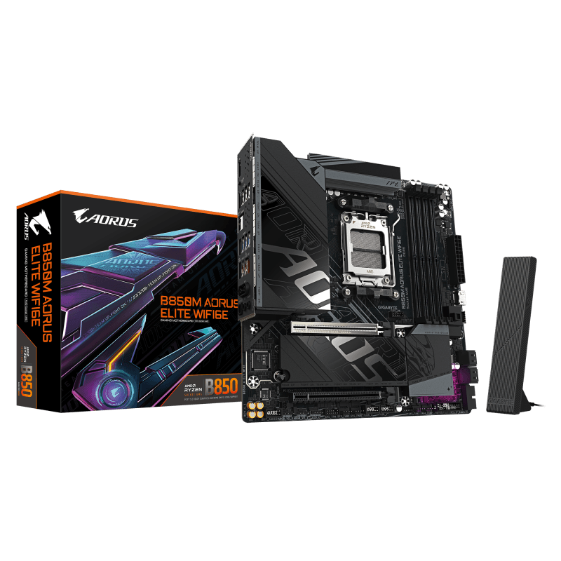 Placa de baza Gigabyte B850M AORUS ELITE WIFI6E, Socket AM5,