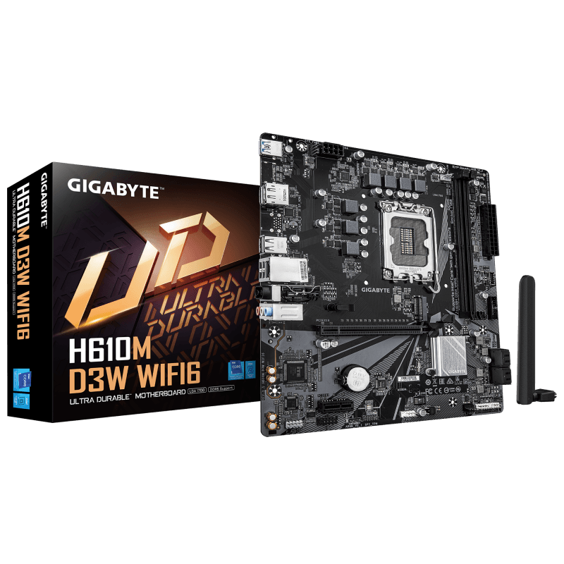 Placa de baza Gigabyte H610M D3W WIFI6, Socket 1700, DDR5,