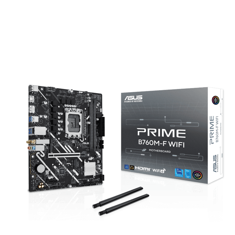 Placa de baza ASUS PRIME B760M-F WIFI, Socket 1700, DDR5,